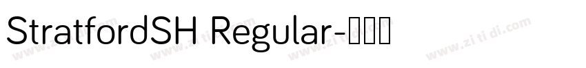 StratfordSH Regular字体转换